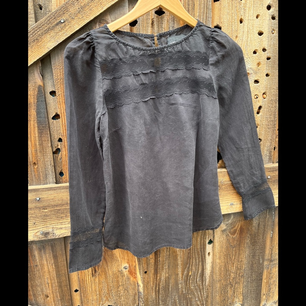 Reformation Black top With Lace Size XS